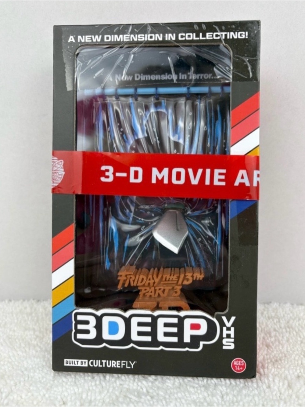 Culture Fly 3Deep Friday The 13th Part 3 Sculpted VHS Replica-NOT Playable